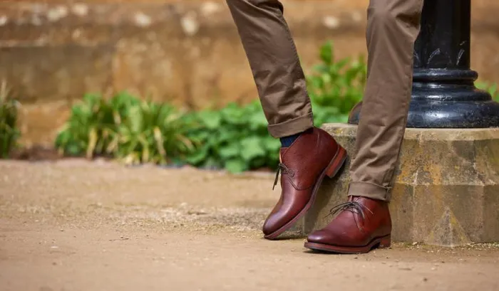 Orkney 8211 Cherry Grain Mens Barker Shoes Boots