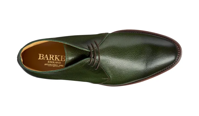 Orkney 8211 Green Grain Mens Barker Shoes Boots