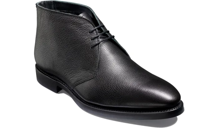 Orkney S 8211 Black Grain Mens Barker Shoes Boots