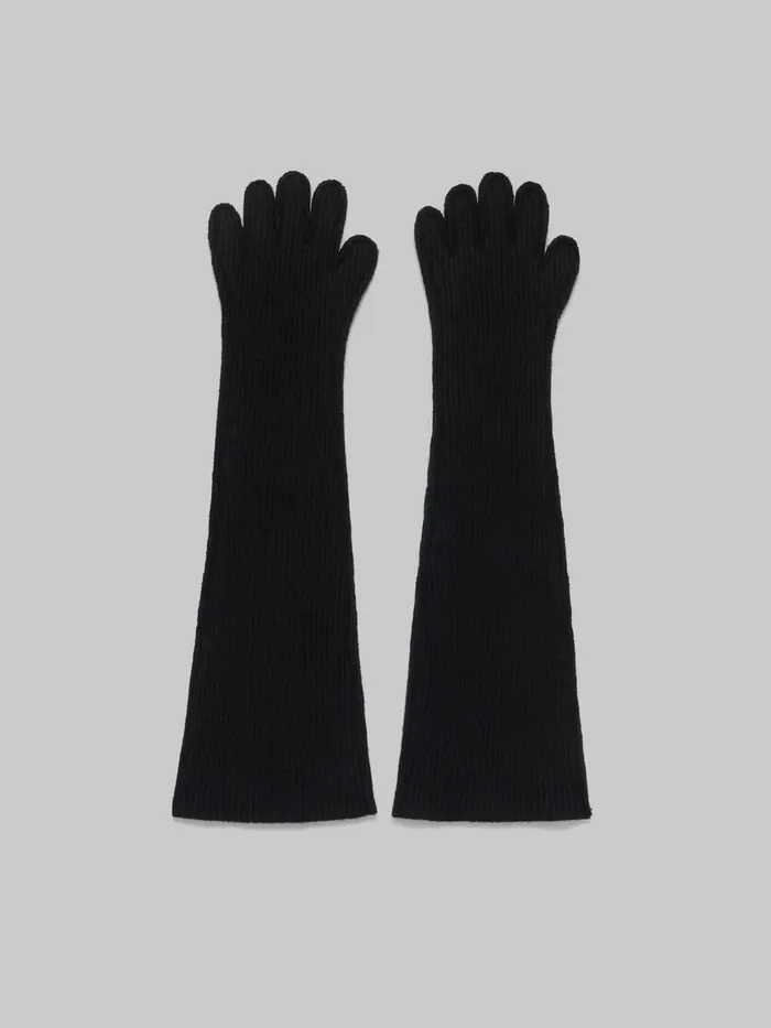 Oversized Black Wool Gloves Women Marni Other Accessories