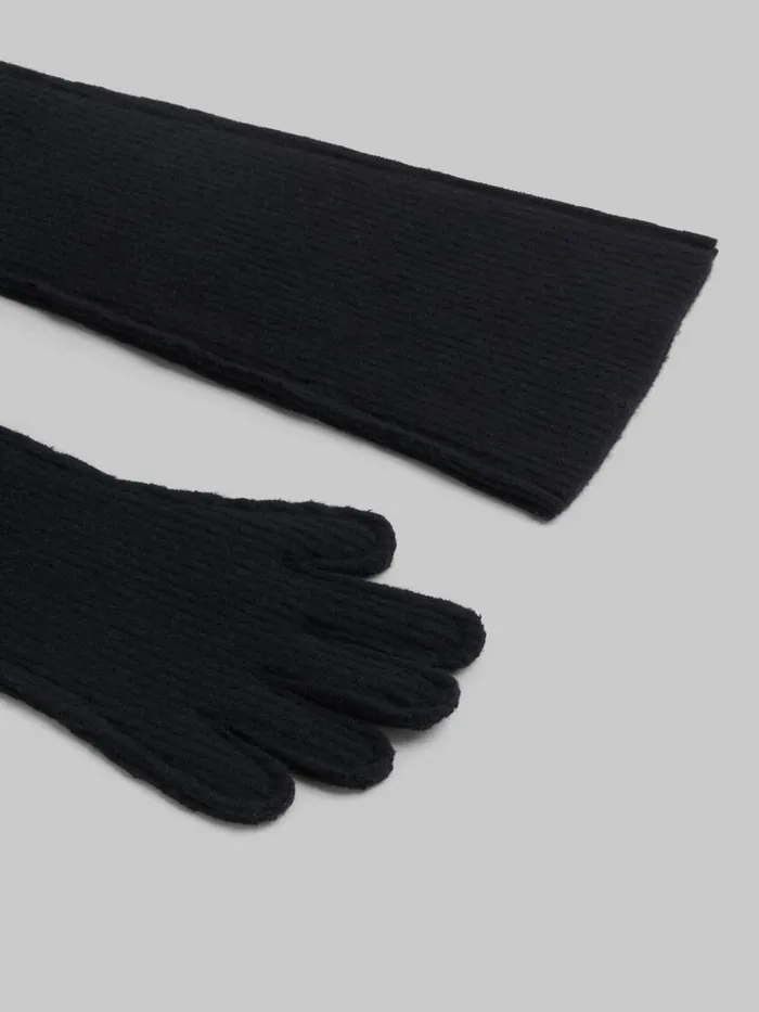 Oversized Black Wool Gloves Women Marni Other Accessories