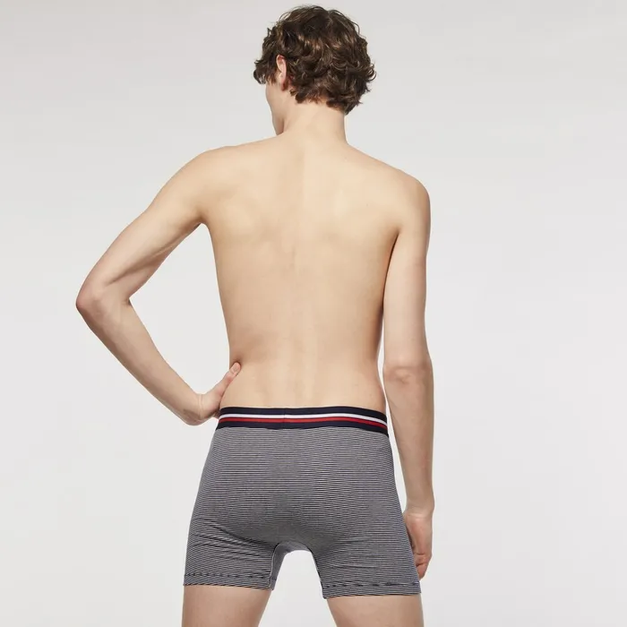 Pack Of 3 Casual Long Boxers Navy BlueWhite Mens Lacoste Underwear Shop Online