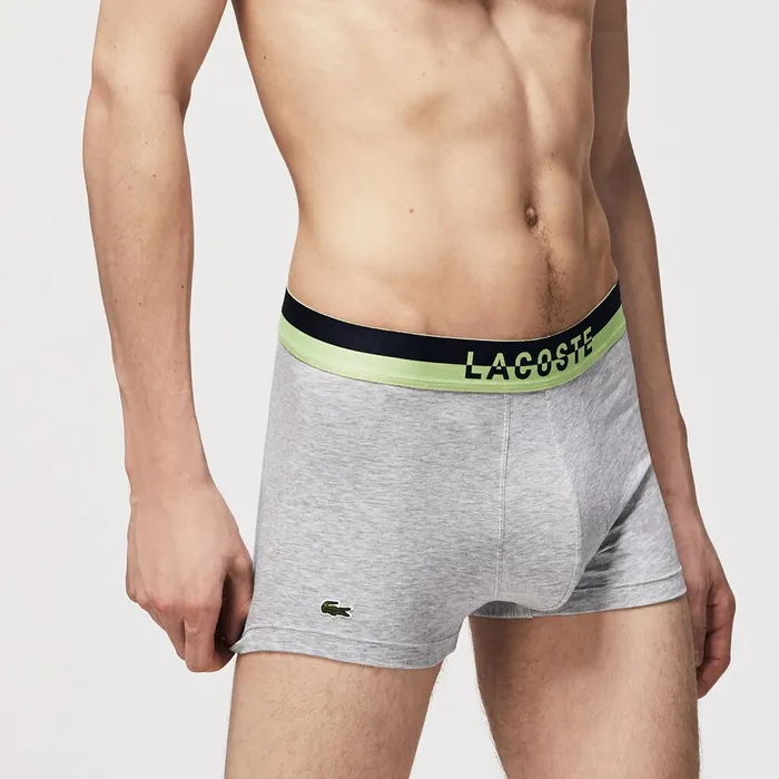 Pack Of 3 Casual PlainColored Boxers Navy BlueGrey ChineNavy Blue Mens Lacoste Underwear Gift Ideas