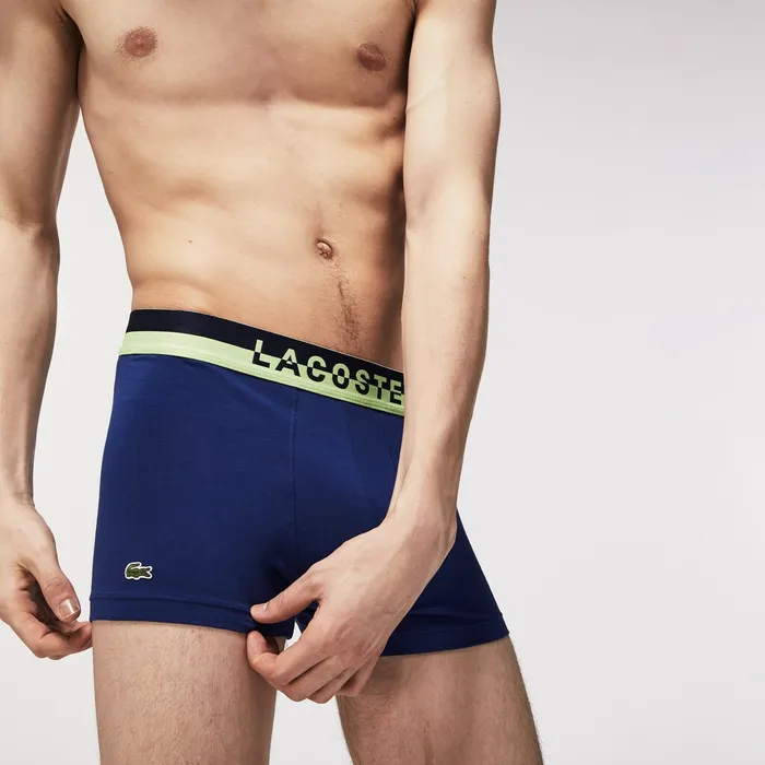 Pack Of 3 Casual PlainColored Boxers Navy BlueGrey ChineNavy Blue Mens Lacoste Underwear Gift Ideas