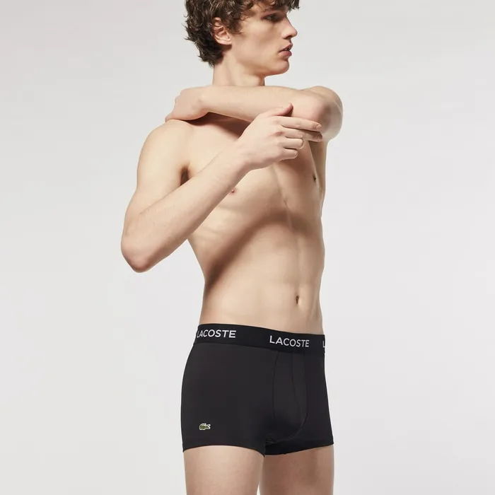 Pack Of 3 Motion Classics Boxer Briefs Black Mens Lacoste Swimwear For Sale Online