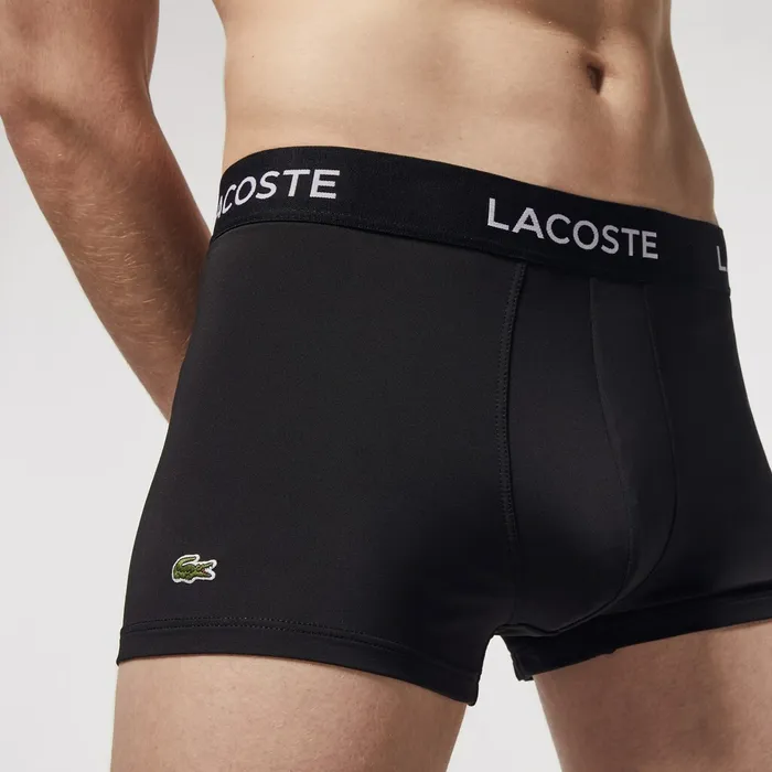 Pack Of 3 Motion Classics Boxer Briefs Black Mens Lacoste Swimwear For Sale Online