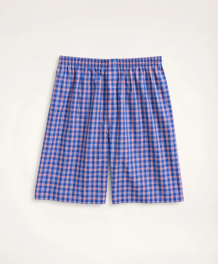 Pajamas andamp Robes Men Brooks Brothers Check Short Pajamas Blue