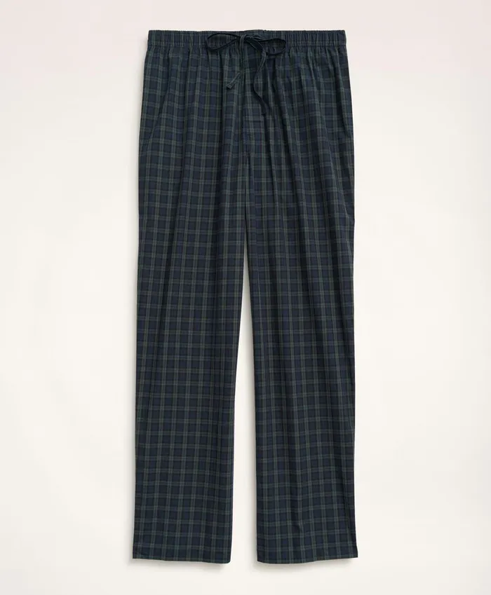 Pajamas andamp Robes Men Brooks Brothers Cotton Broadcloth Black Watch Lounge Pants Navygreen Pajamas andamp Robes Men Brooks Brothers Cotton Broadcloth Black Watch Lounge Pants Navygreen