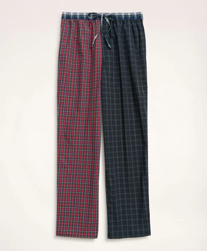 Pajamas andamp Robes Men Brooks Brothers Cotton Broadcloth Fun Tartan Lounge Pants Multi Pajamas andamp Robes Men Brooks Brothers Cotton Broadcloth Fun Tartan Lounge Pants Multi