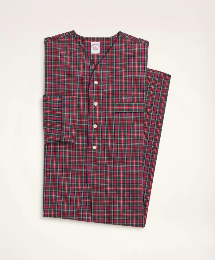 Pajamas andamp Robes Men Brooks Brothers Cotton Broadcloth Tartan Nightshirt Redmulti Pajamas andamp Robes Men Brooks Brothers Cotton Broadcloth Tartan Nightshirt Redmulti