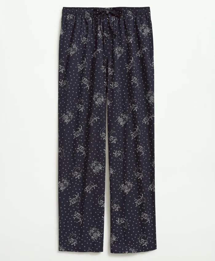 Pajamas andamp Robes Men Brooks Brothers Cotton Poplin Henry Print Lounge Pants Navy Pajamas andamp Robes Men Brooks Brothers Cotton Poplin Henry Print Lounge Pants Navy