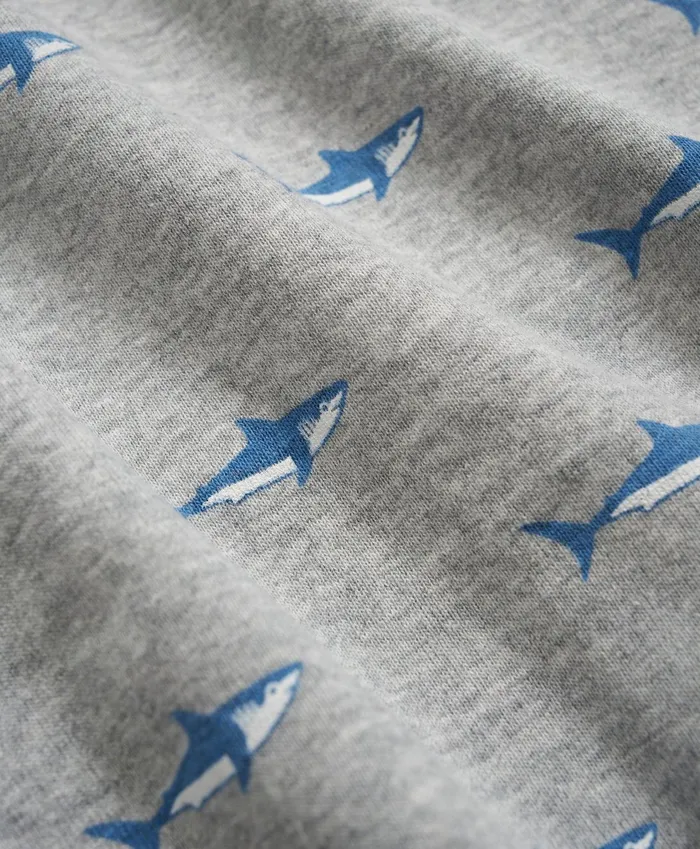 Pajamas Kids Brooks Brothers Kids Cotton Printed Pajama Set Grey Heather