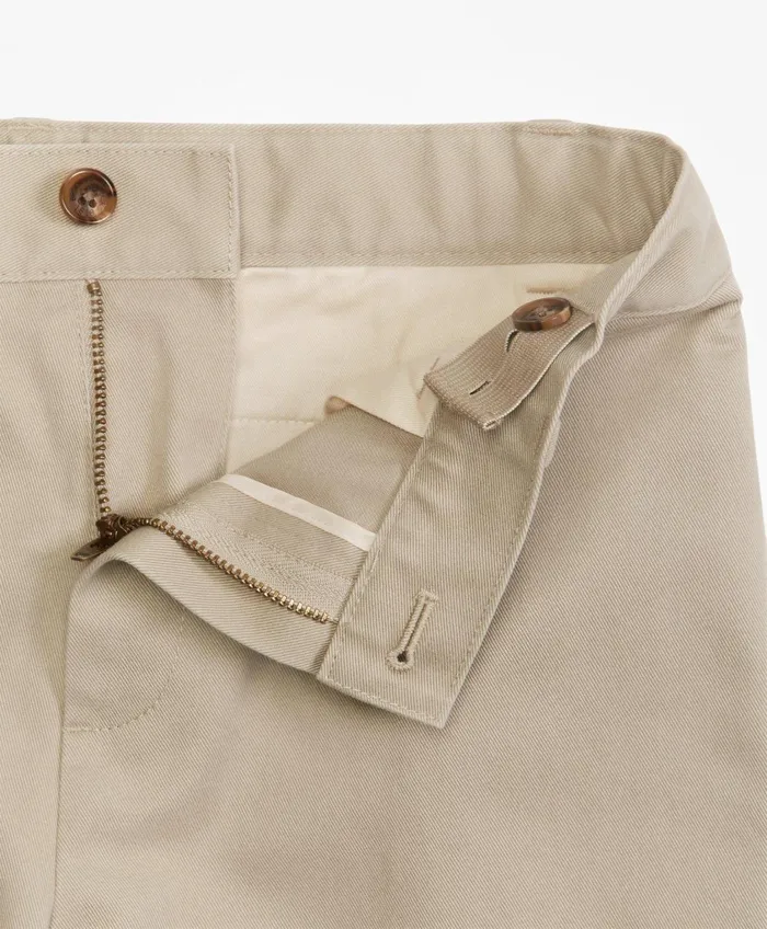Pants andamp Shorts Kids Brooks Brothers Boys FlatFront NonIron Advantage Chino Pants Khaki