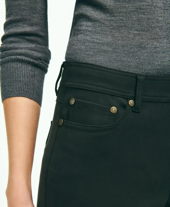 Pants andamp Skirts Women Brooks Brothers Cotton Blend 5Pocket Riding Pants Black