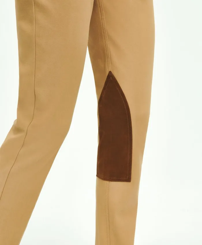 Pants andamp Skirts Women Brooks Brothers Cotton Blend 5Pocket Riding Pants Tan