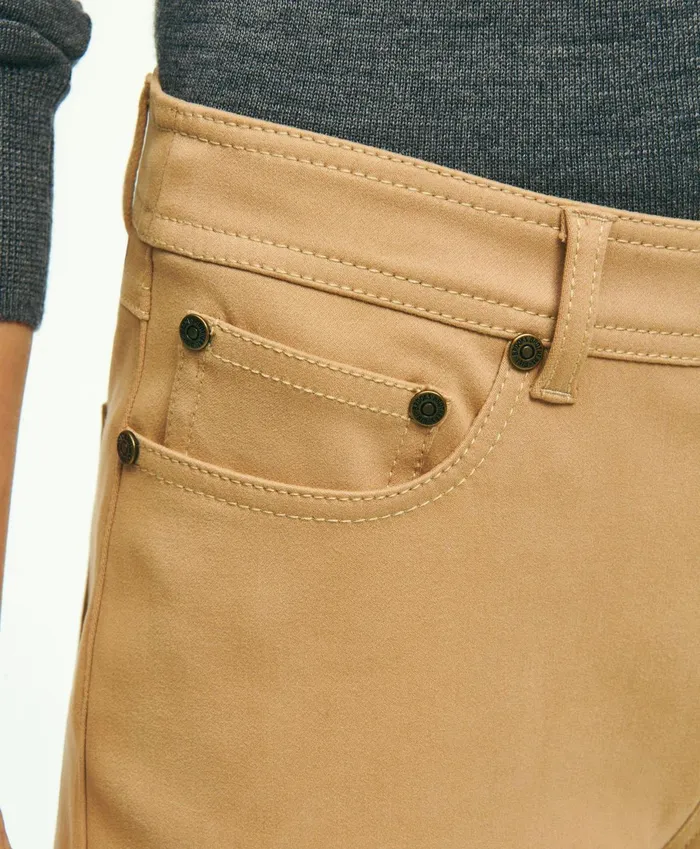 Pants andamp Skirts Women Brooks Brothers Cotton Blend 5Pocket Riding Pants Tan