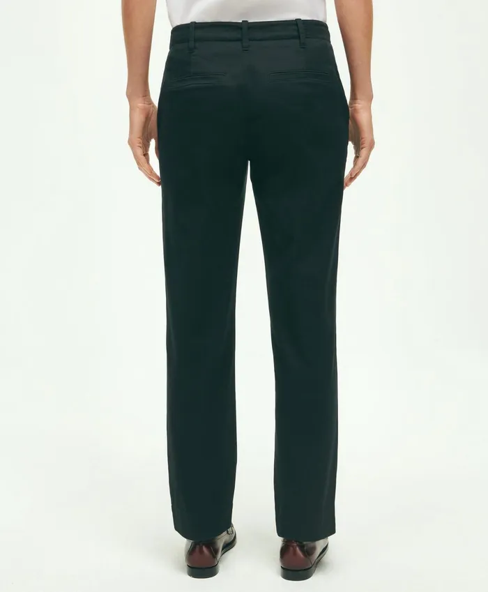 Pants andamp Skirts Women Brooks Brothers Garment Washed Stretch Cotton Chinos Black