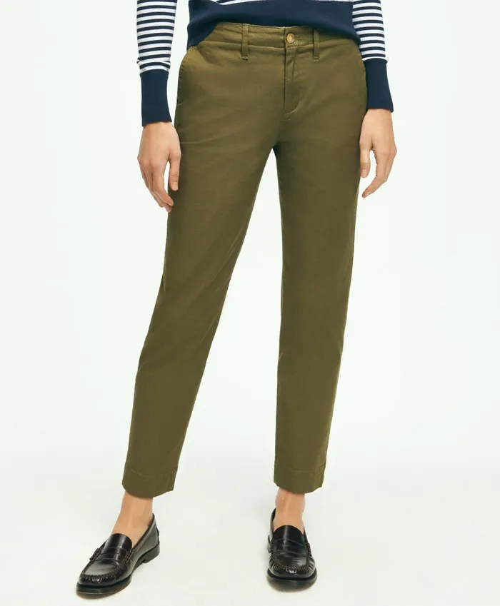 Pants andamp Skirts Women Brooks Brothers Garment Washed Stretch Cotton Chinos Olive Pants andamp Skirts Women Brooks Brothers Garment Washed Stretch Cotton Chinos Olive