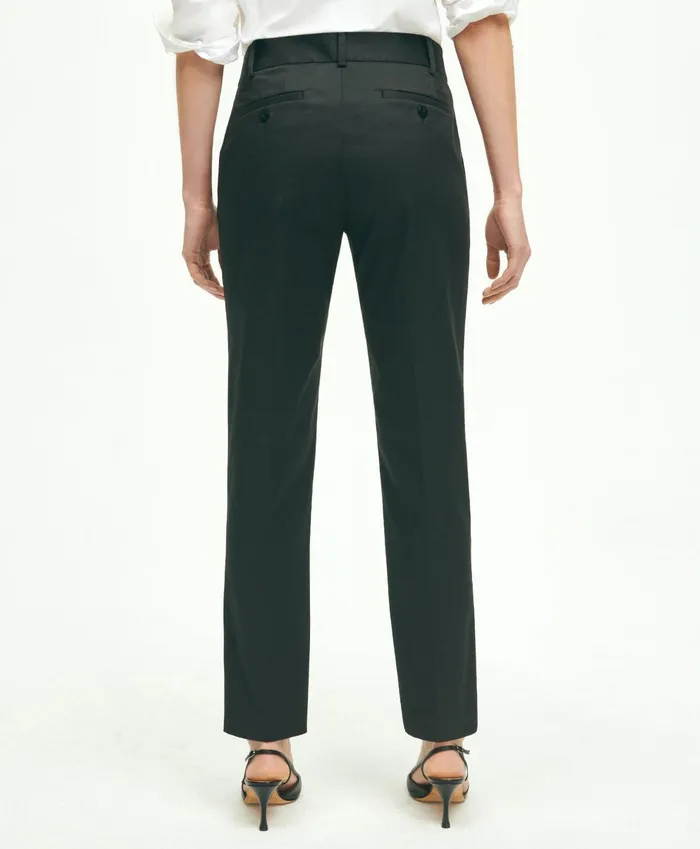 Pants andamp Skirts Women Brooks Brothers Stretch Cotton Advantage Chino Pants Black