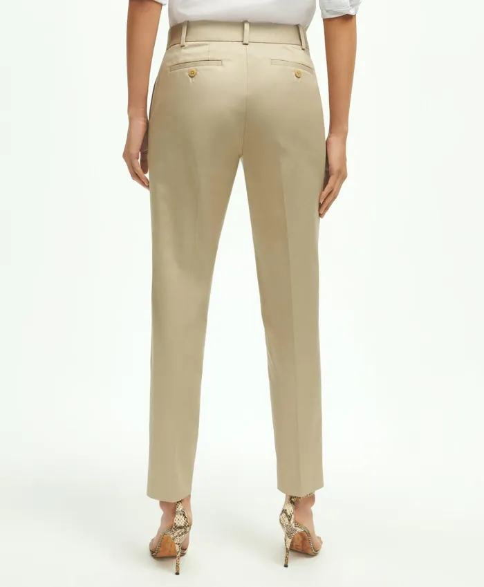 Pants andamp Skirts Women Brooks Brothers Stretch Cotton Advantage Chino Pants Khaki