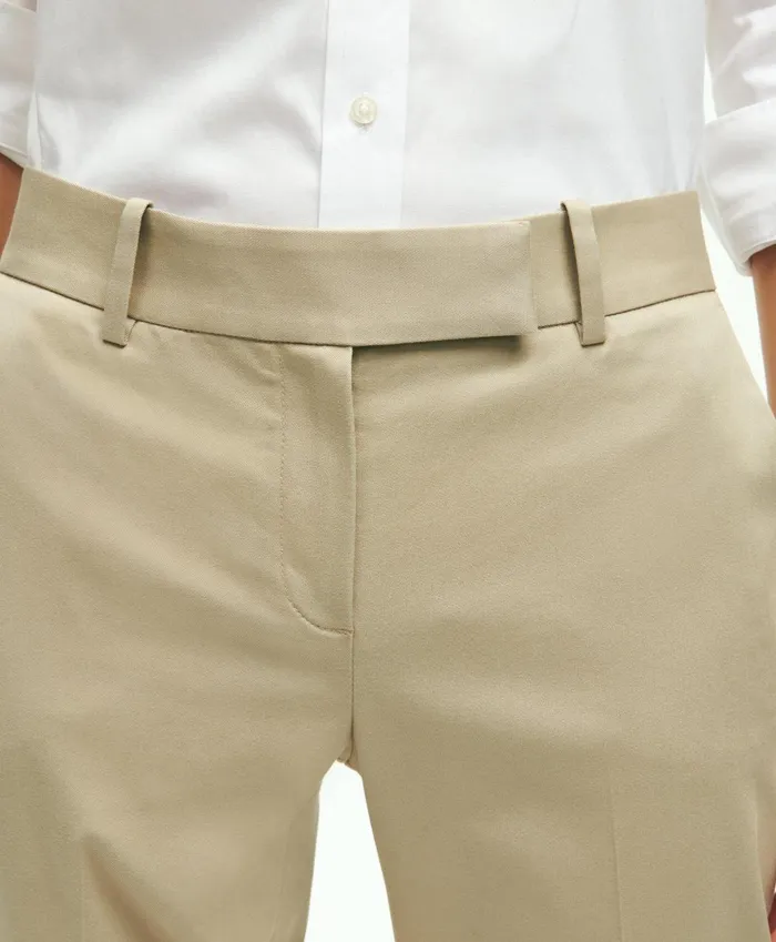 Pants andamp Skirts Women Brooks Brothers Stretch Cotton Advantage Chino Pants Khaki