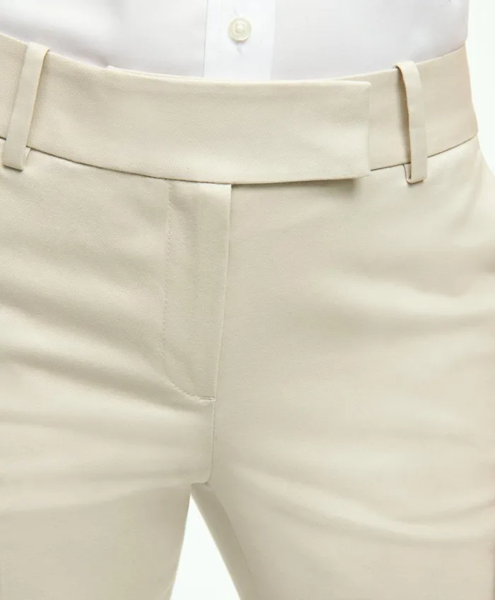 Pants andamp Skirts Women Brooks Brothers Stretch Cotton Advantage Chino Pants Stone