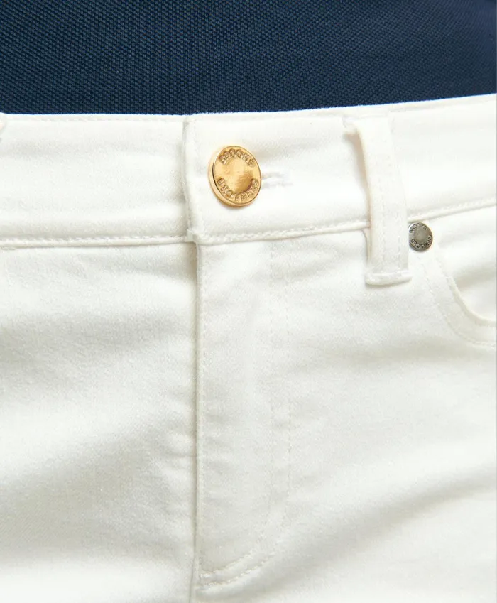 Pants andamp Skirts Women Brooks Brothers Stretch Cotton Jeans White