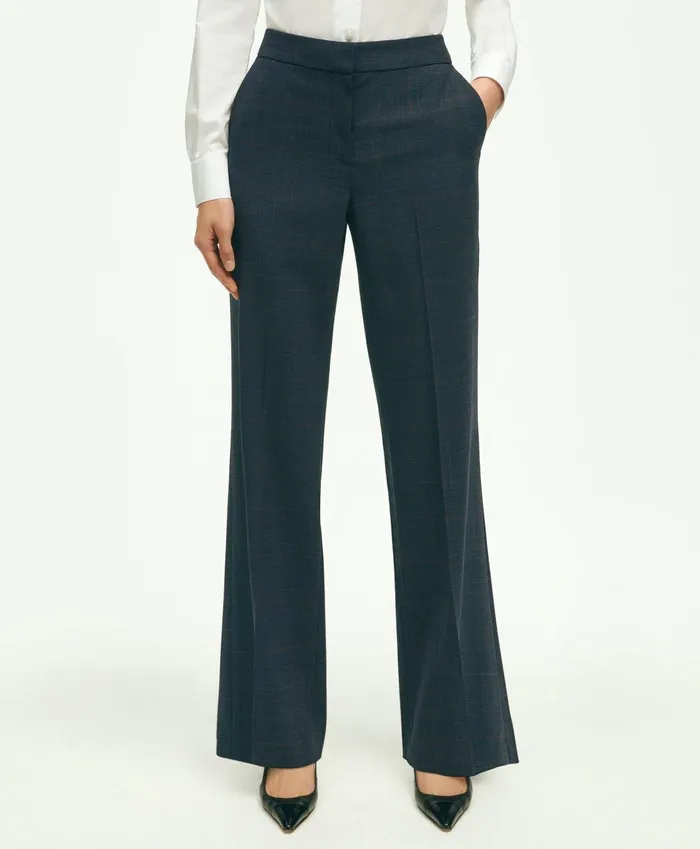Pants andamp Skirts Women Brooks Brothers Stretch Wool Glenn Plaid Wide Leg Trousers Navy Pants andamp Skirts Women Brooks Brothers Stretch Wool Glenn Plaid Wide Leg Trousers Navy