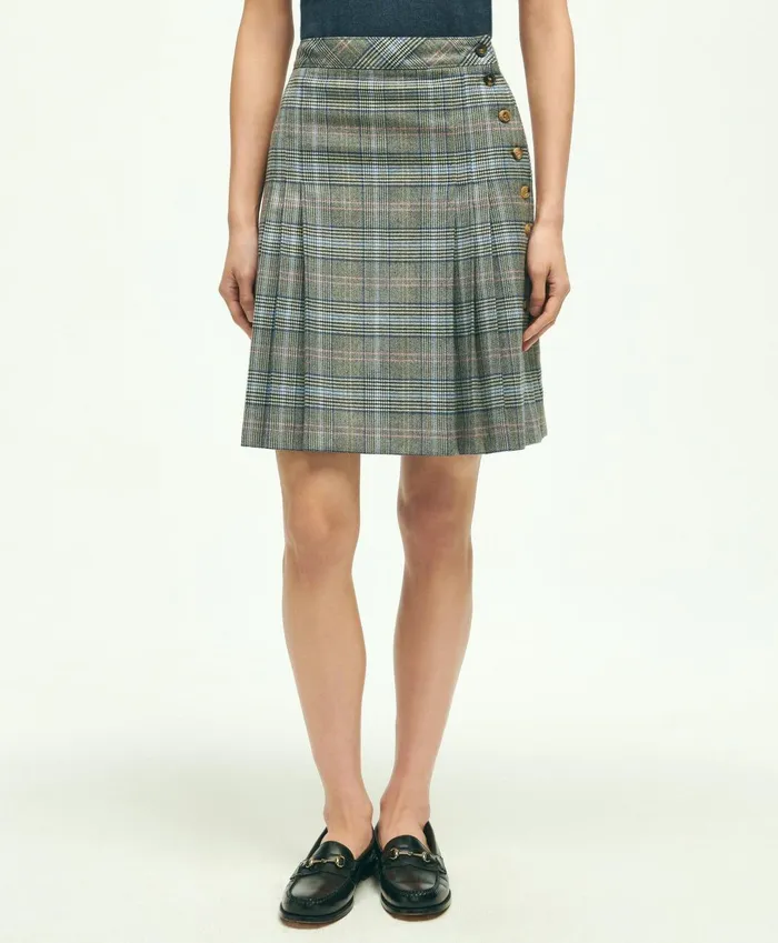 Pants andamp Skirts Women Brooks Brothers Stretch Wool Prince Of Wales ALine Pleated Skirt Grey Multi Pants andamp Skirts Women Brooks Brothers Stretch Wool Prince Of Wales ALine Pleated Skirt Grey Multi