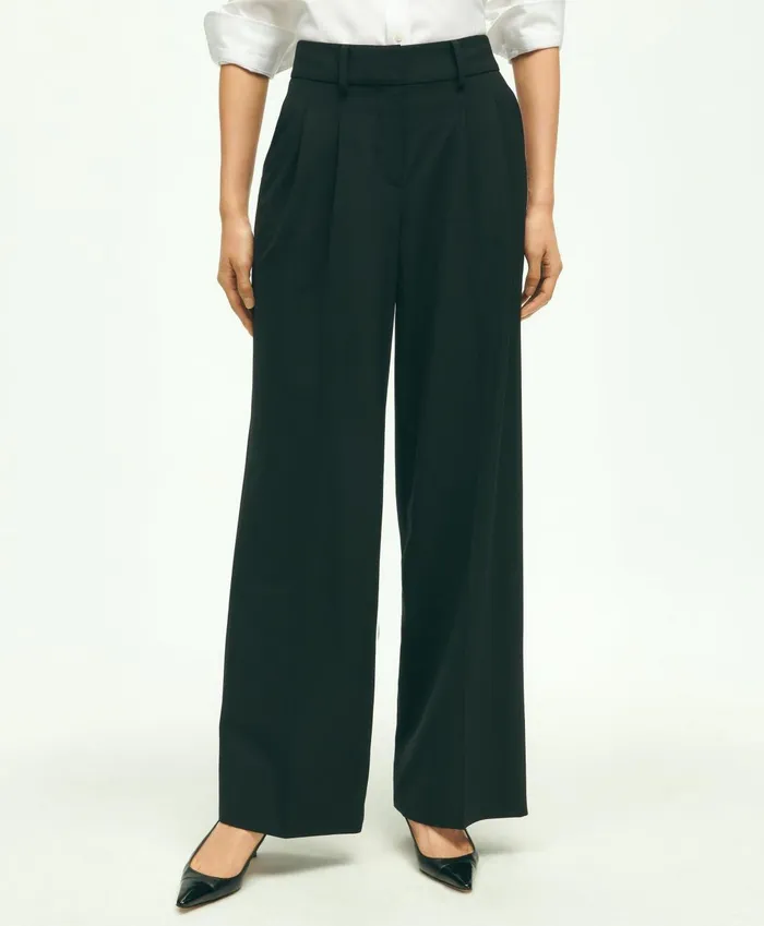 Pants andamp Skirts Women Brooks Brothers The Essential Brooks Brothers Stretch PleatFront Wide Leg Trousers Black Pants andamp Skirts Women Brooks Brothers The Essential Brooks Brothers Stretch PleatFront Wide Leg Trousers Black