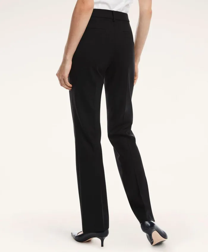 Pants andamp Skirts Women Brooks Brothers The Essential Brooks Brothers Stretch Wool Trousers Black