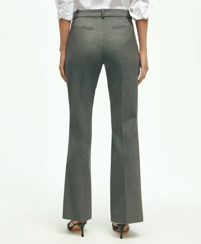 Pants andamp Skirts Women Brooks Brothers The Essential Brooks Brothers Stretch Wool Trousers Dark Grey