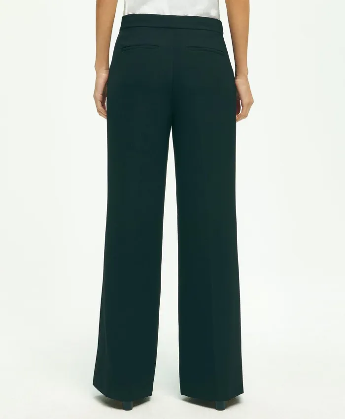 Pants andamp Skirts Women Brooks Brothers Wide Leg Crepe Pants Black