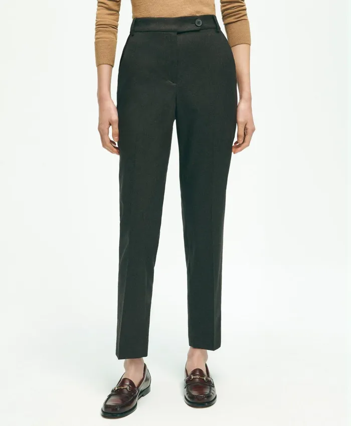 Pants andamp Skirts Women Brooks Brothers Wool Flannel Pants Brown
