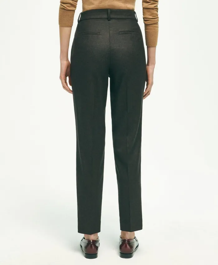 Pants andamp Skirts Women Brooks Brothers Wool Flannel Pants Brown