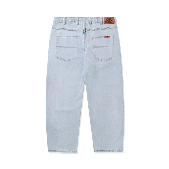 Pants Men Butter Goods Baggy Denim Jeans Light Blue Pants Men Butter Goods Baggy Denim Jeans Light Blue