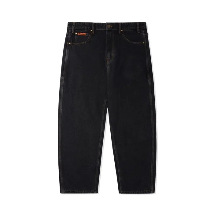 Pants Men Butter Goods Baggy Denim Jeans Washed Black