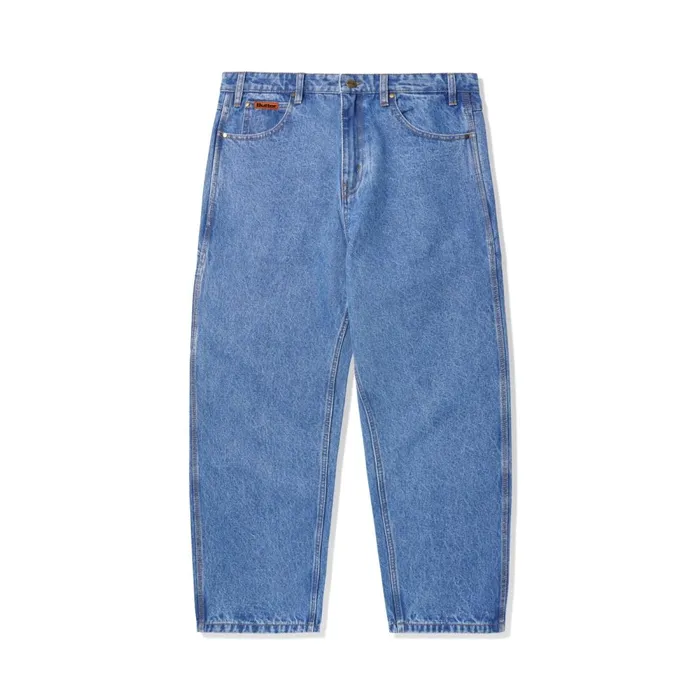 Pants Men Butter Goods Baggy Denim Jeans Washed Indigo