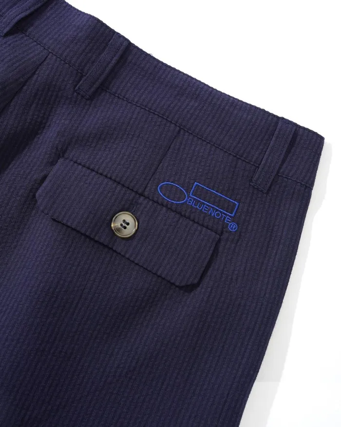 Pants Men Butter Goods Blue Note Casual Suit Pants Navy Seersucker Pants Men Butter Goods Blue Note Casual Suit Pants Navy Seersucker