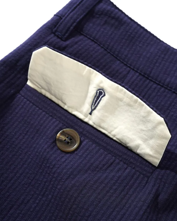 Pants Men Butter Goods Blue Note Casual Suit Pants Navy Seersucker Pants Men Butter Goods Blue Note Casual Suit Pants Navy Seersucker