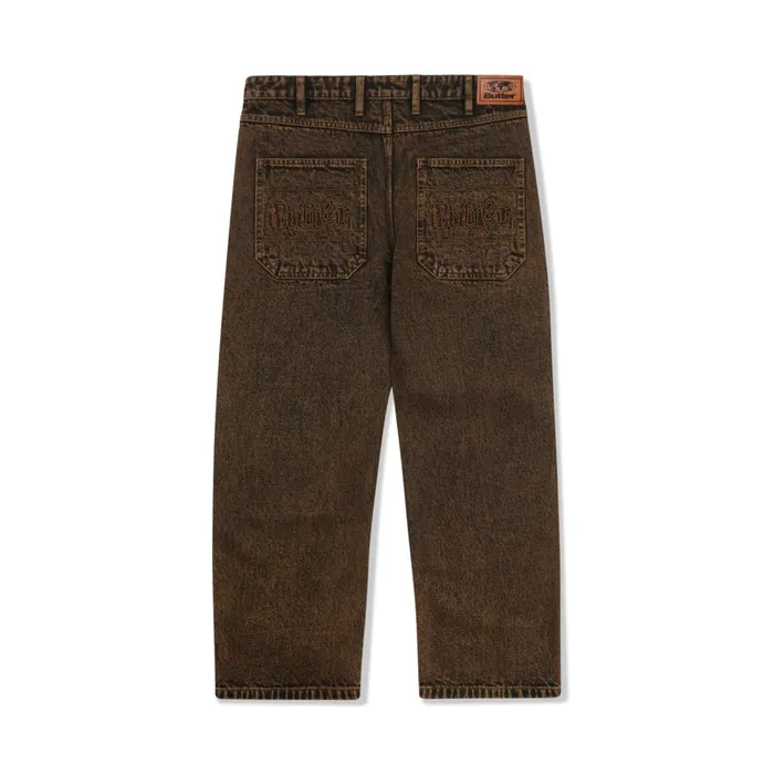 Pants Men Butter Goods Breakdown Relaxed Denim Jeans Acid Wash Brown Pants Men Butter Goods Breakdown Relaxed Denim Jeans Acid Wash Brown