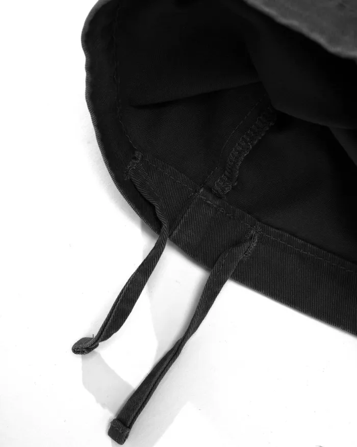 Pants Men Butter Goods Field Cargo Pants Washed Black Pants Men Butter Goods Field Cargo Pants Washed Black