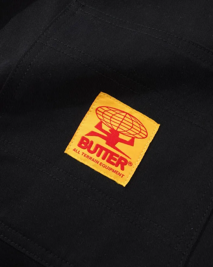 Pants Men Butter Goods Field Cargo Pants Washed Black Pants Men Butter Goods Field Cargo Pants Washed Black