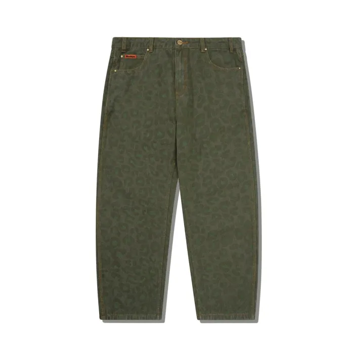 Pants Men Butter Goods Leopard Denim Jeans Army