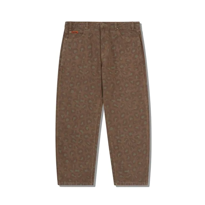 Pants Men Butter Goods Leopard Denim Jeans Rust