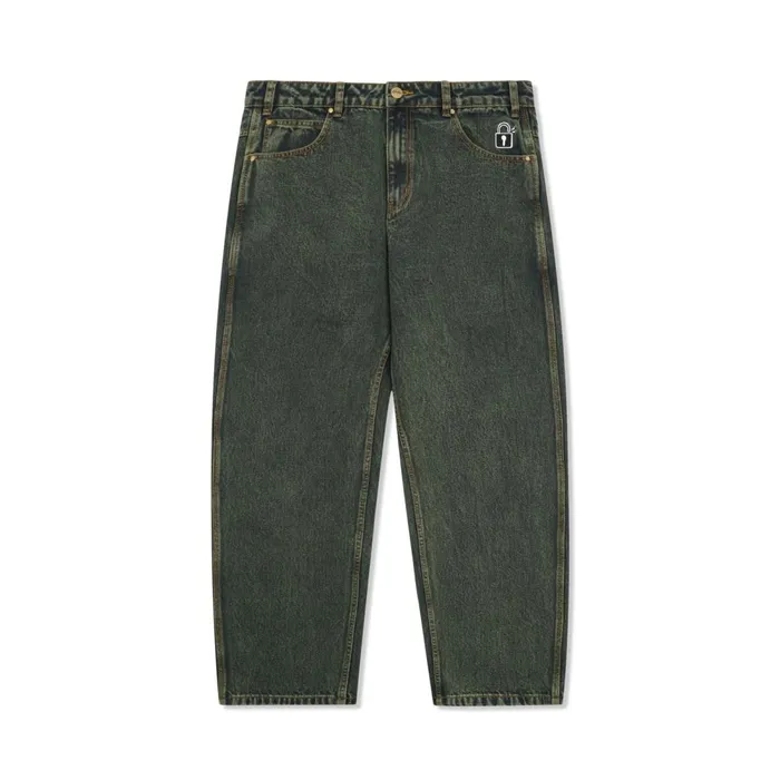 Pants Men Butter Goods Lock Baggy Denim Jeans Washed Ivy