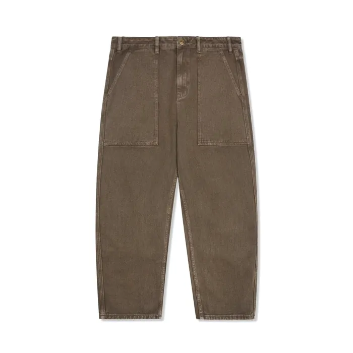 Pants Men Butter Goods Patch Pocket Denim Jeans Sandalwood