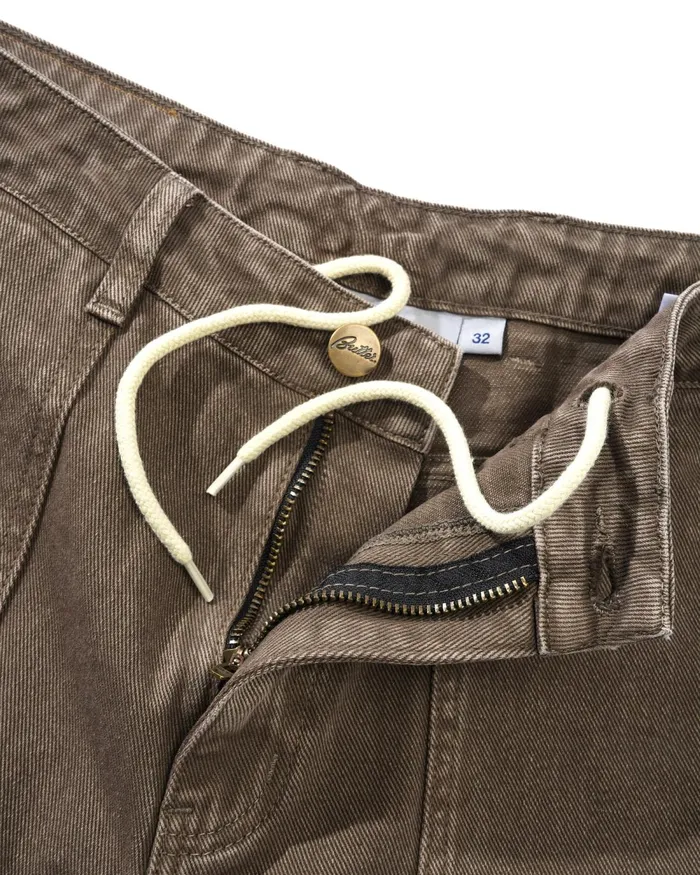 Pants Men Butter Goods Patch Pocket Denim Jeans Sandalwood Pants Men Butter Goods Patch Pocket Denim Jeans Sandalwood