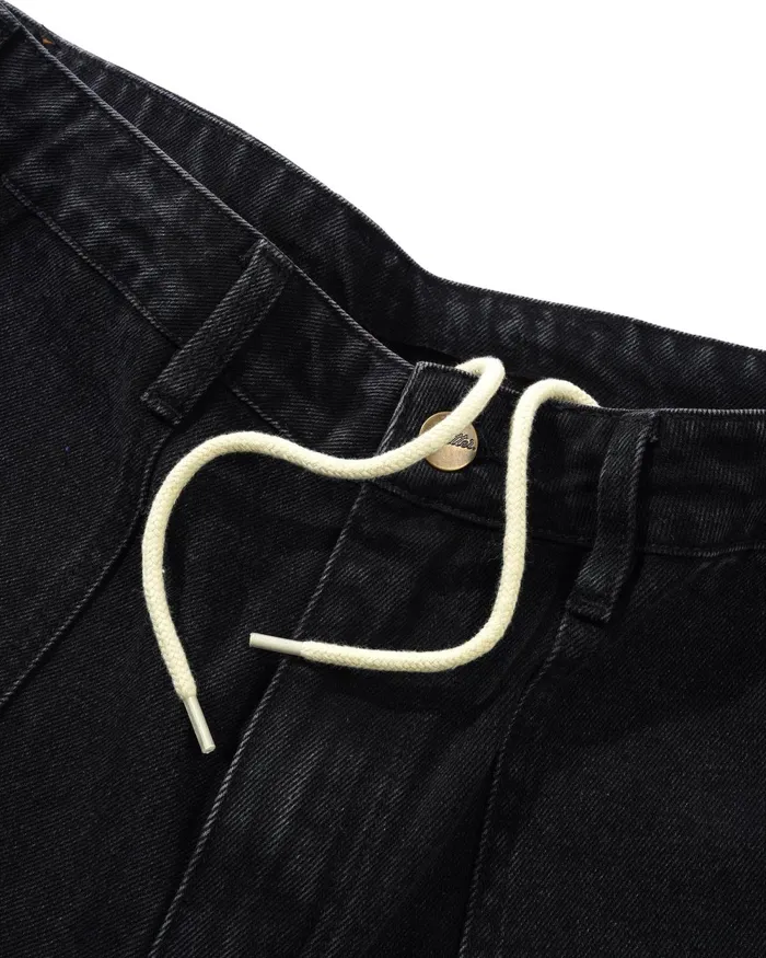 Pants Men Butter Goods Patch Pocket Denim Jeans Washed Black Pants Men Butter Goods Patch Pocket Denim Jeans Washed Black