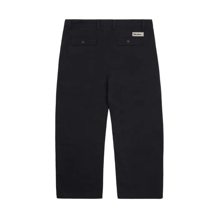 Pants Men Butter Goods Pleated Trousers Black